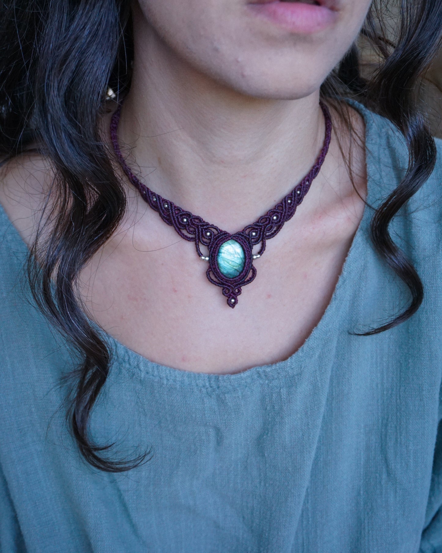 Collana Alseide con Labradorite