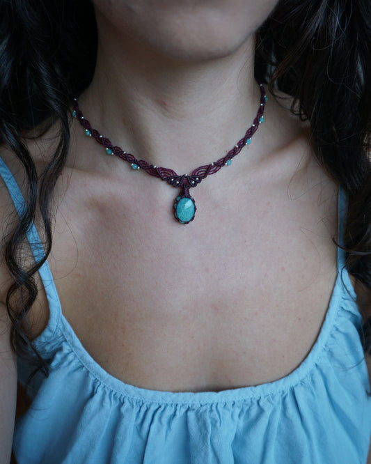 Collana Elianto con Amazzonite