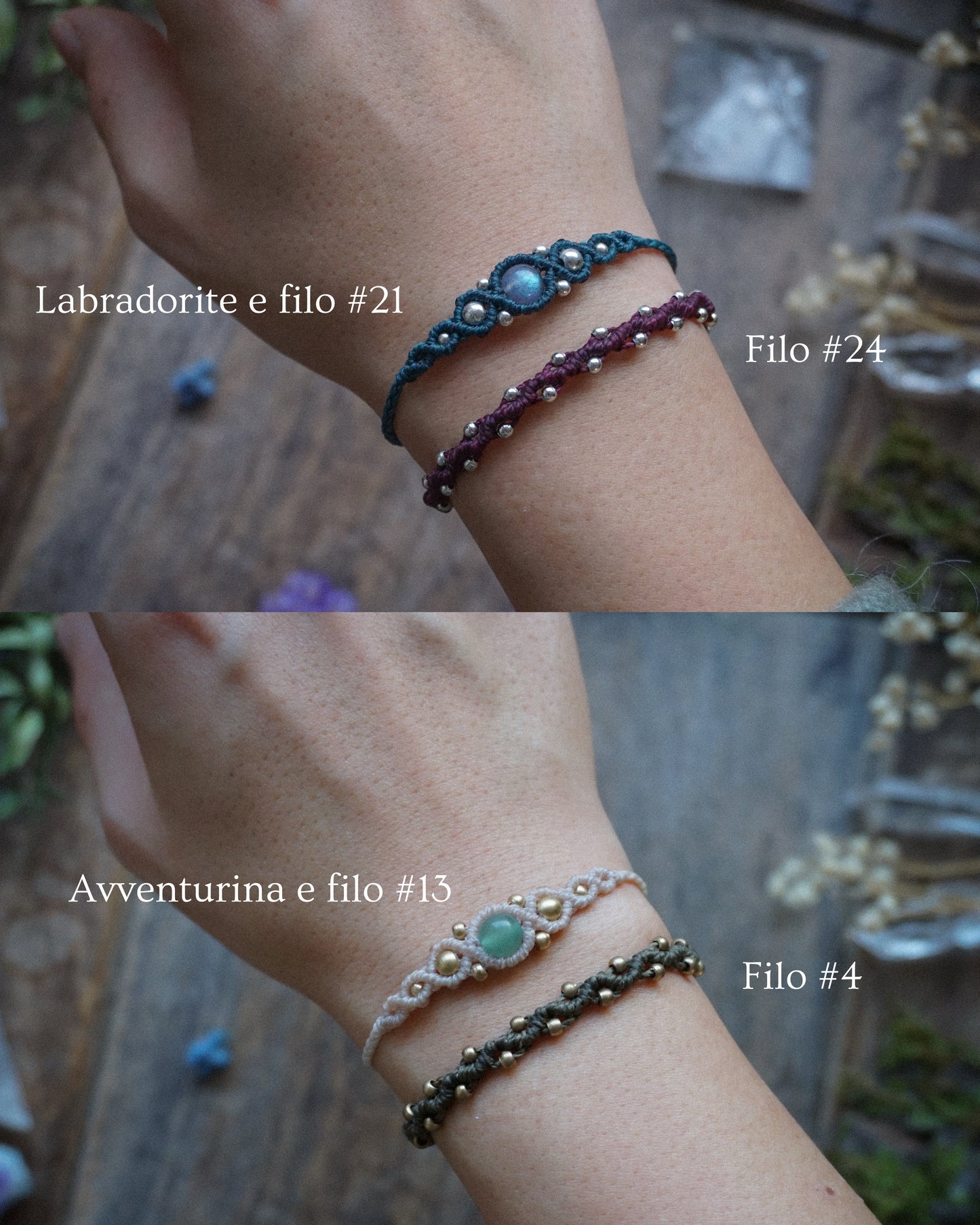 Kit Base 2 ~ Bracciale con pietra naturale «personalizzabile»