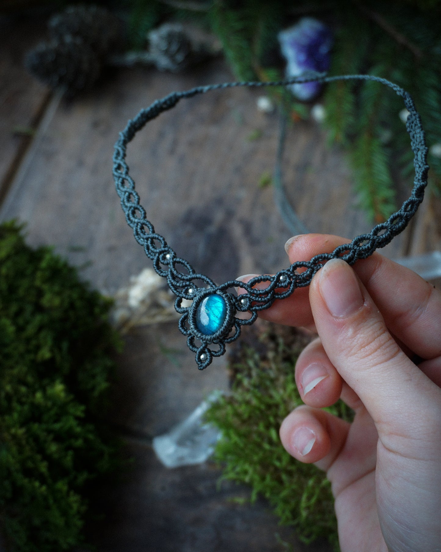 Collana Aster con Labradorite
