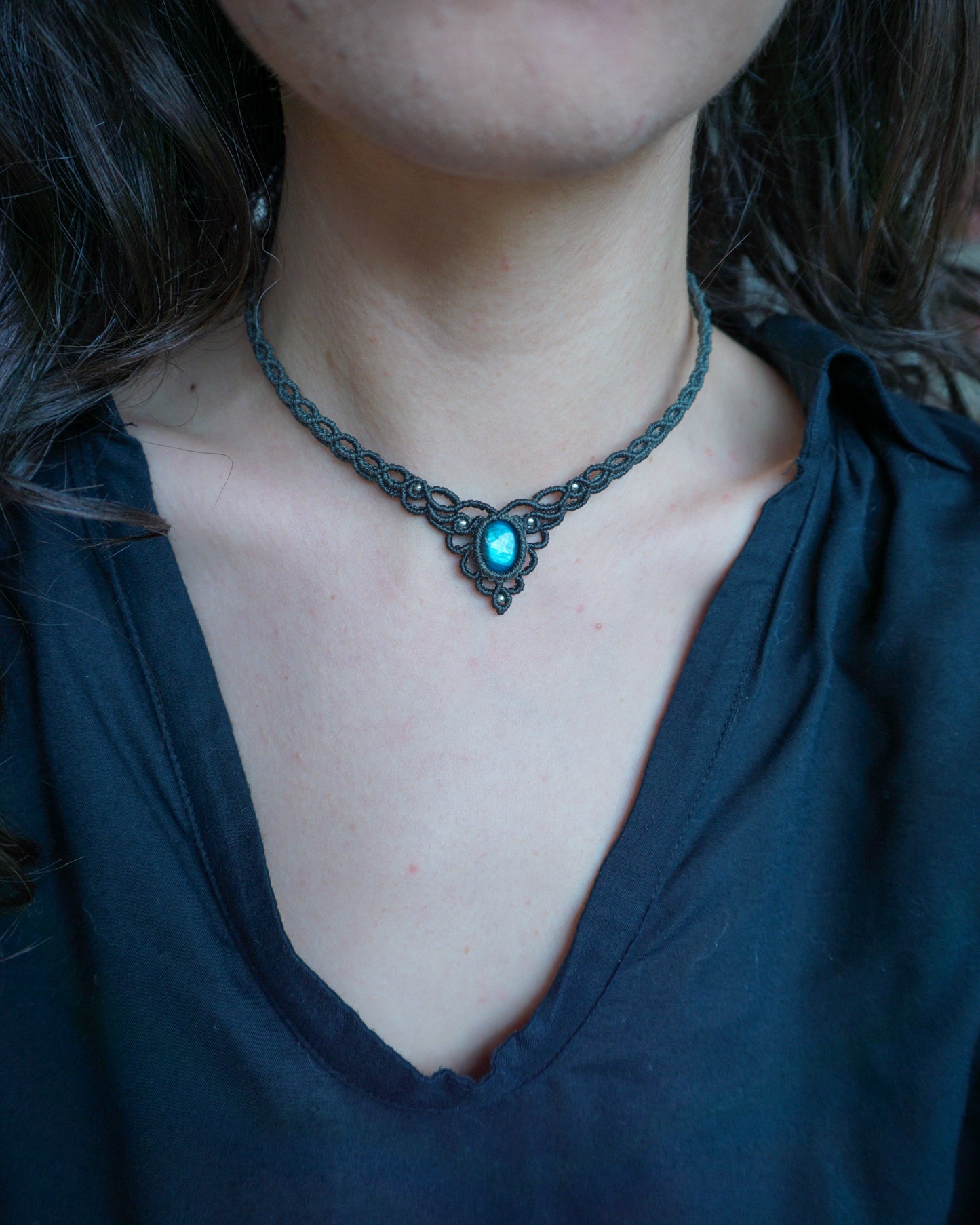 Collana Aster con Labradorite