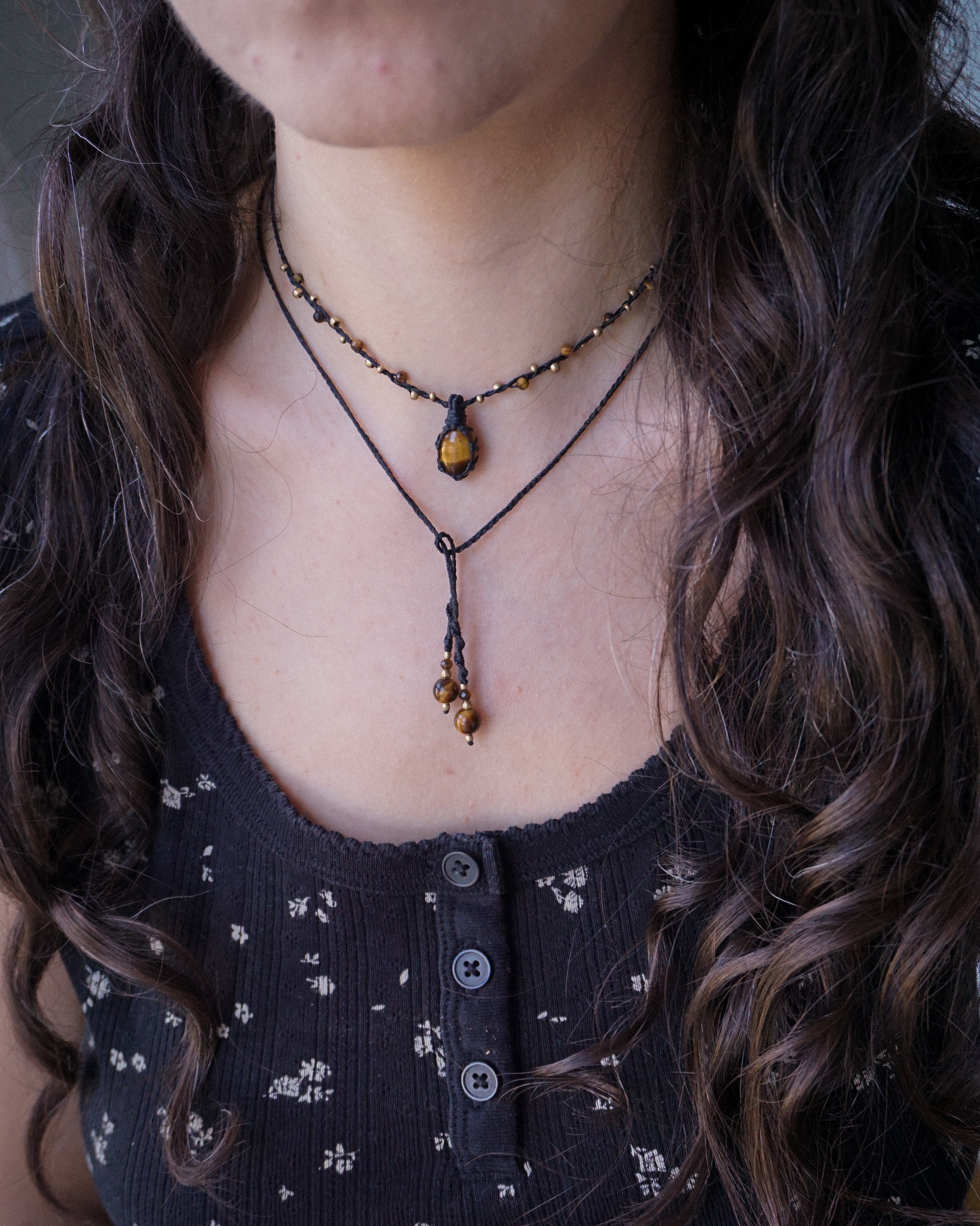Collana Giglio con Occhio di Tigre