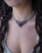 Collana Peonia con Ametista