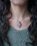 Collana Artemisia con Labradorite Bianca