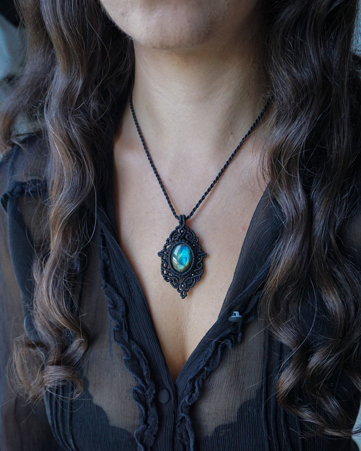 Collana Glicine con Labradorite