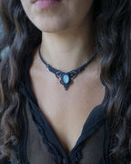 Collana Lavanda con Adularia Bianca