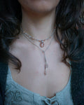 Collana Giglio con Adularia Pesca