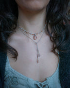 Collana Giglio con Adularia Pesca