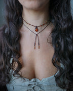 Collana Giglio con Corniola