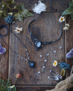 Collana Lavanda con Adularia Bianca