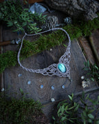 Collana Peonia con Labradorite