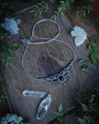 Campanula Necklace with Amethyst