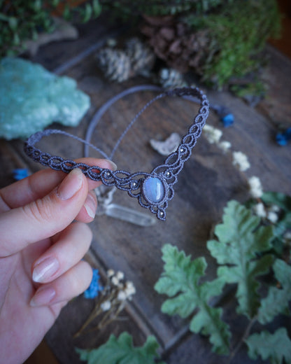 Collana Aster con Labradorite Bianca