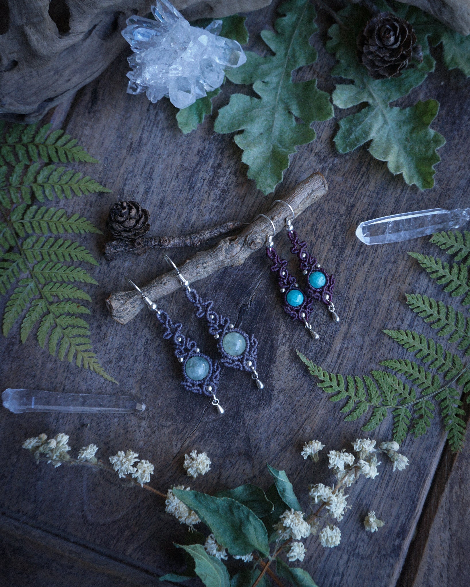 Orecchini Azalea grandi «personalizzabili»