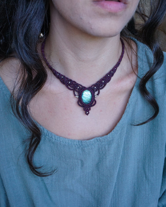 Collana Alseide con Labradorite