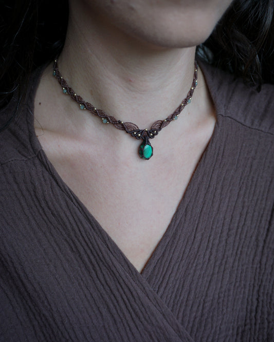 Collana Elianto con Malachite