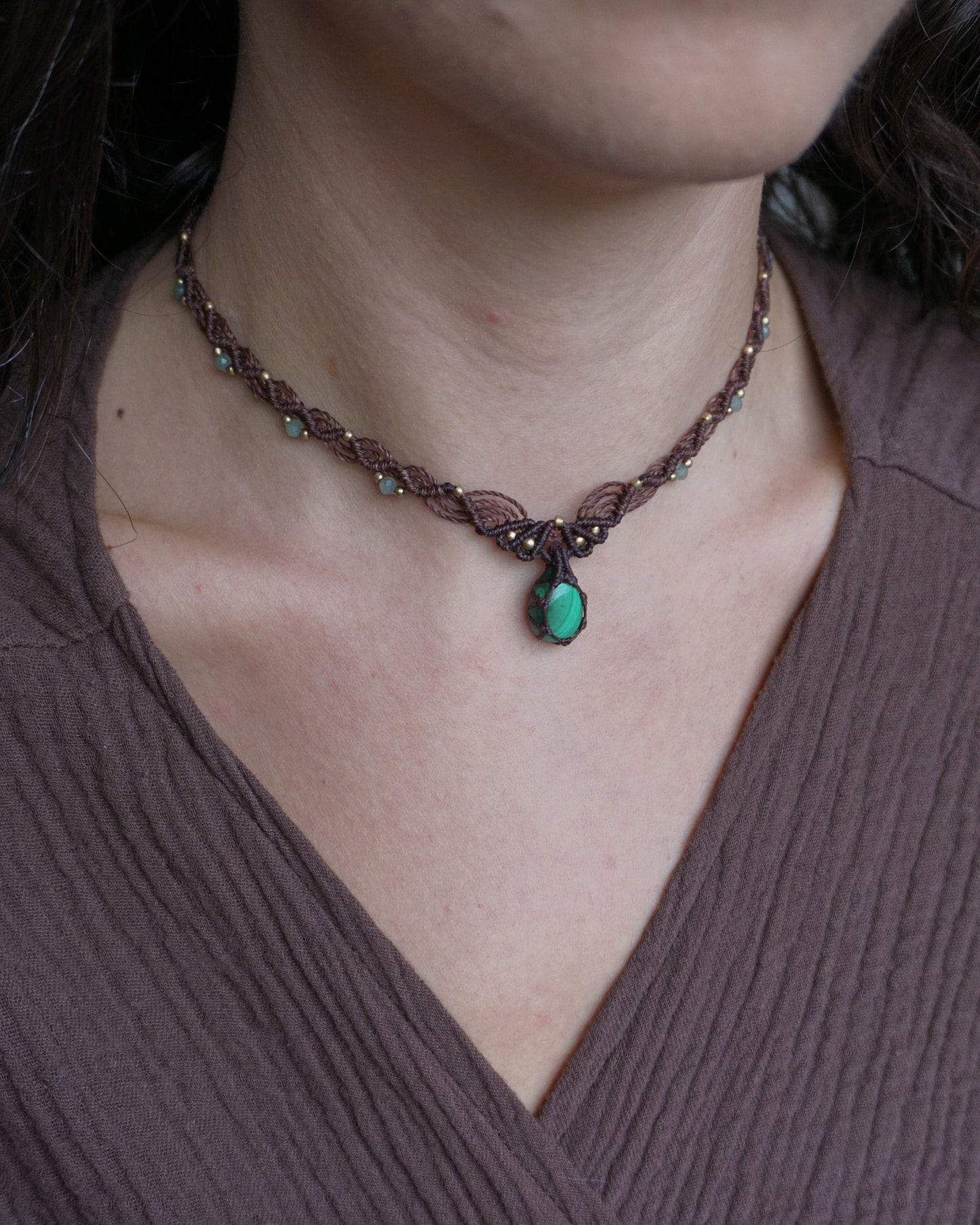 Collana Elianto con Malachite