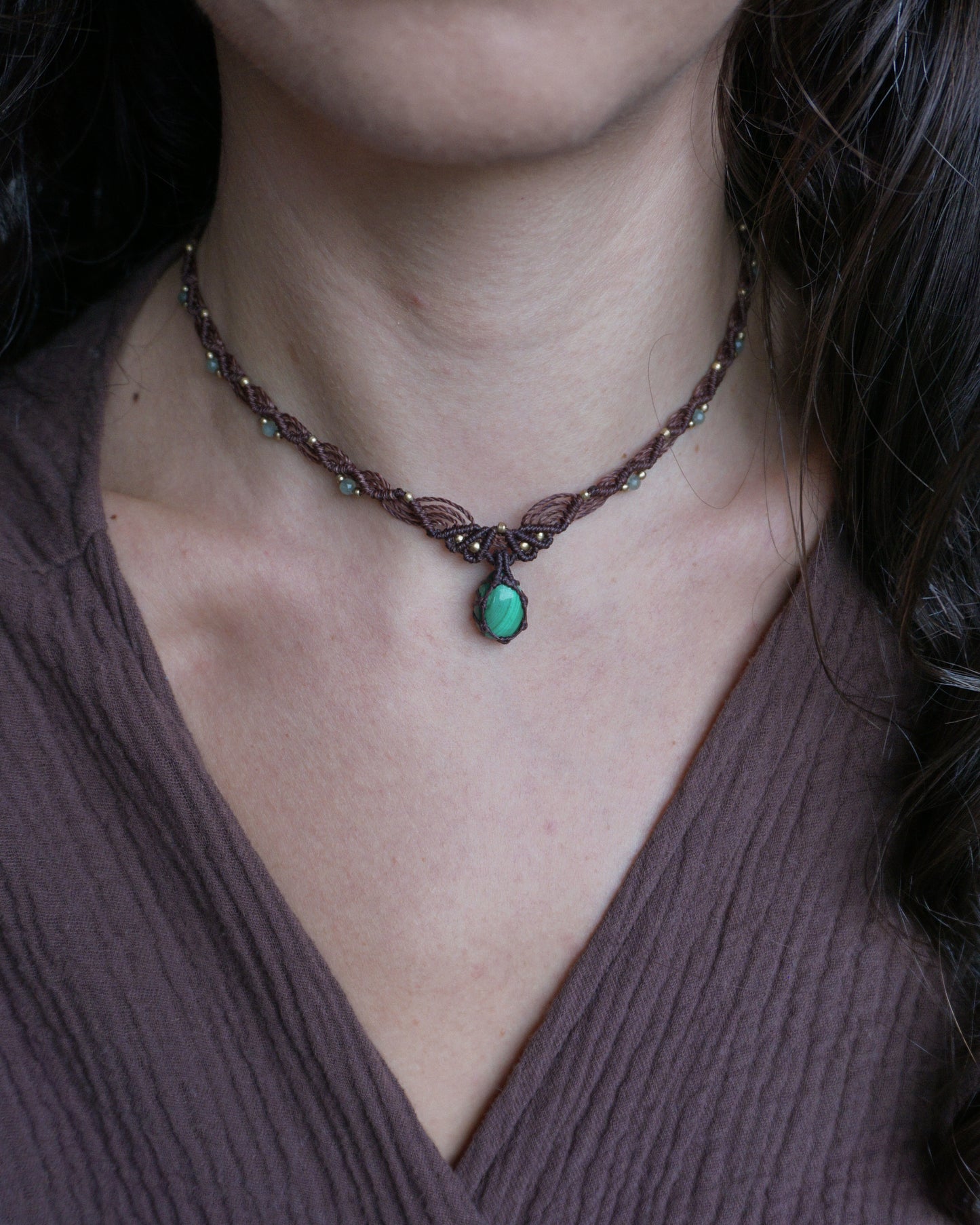 Collana Elianto con Malachite
