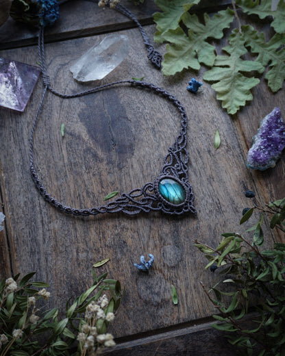 Collana Salix con Labradorite