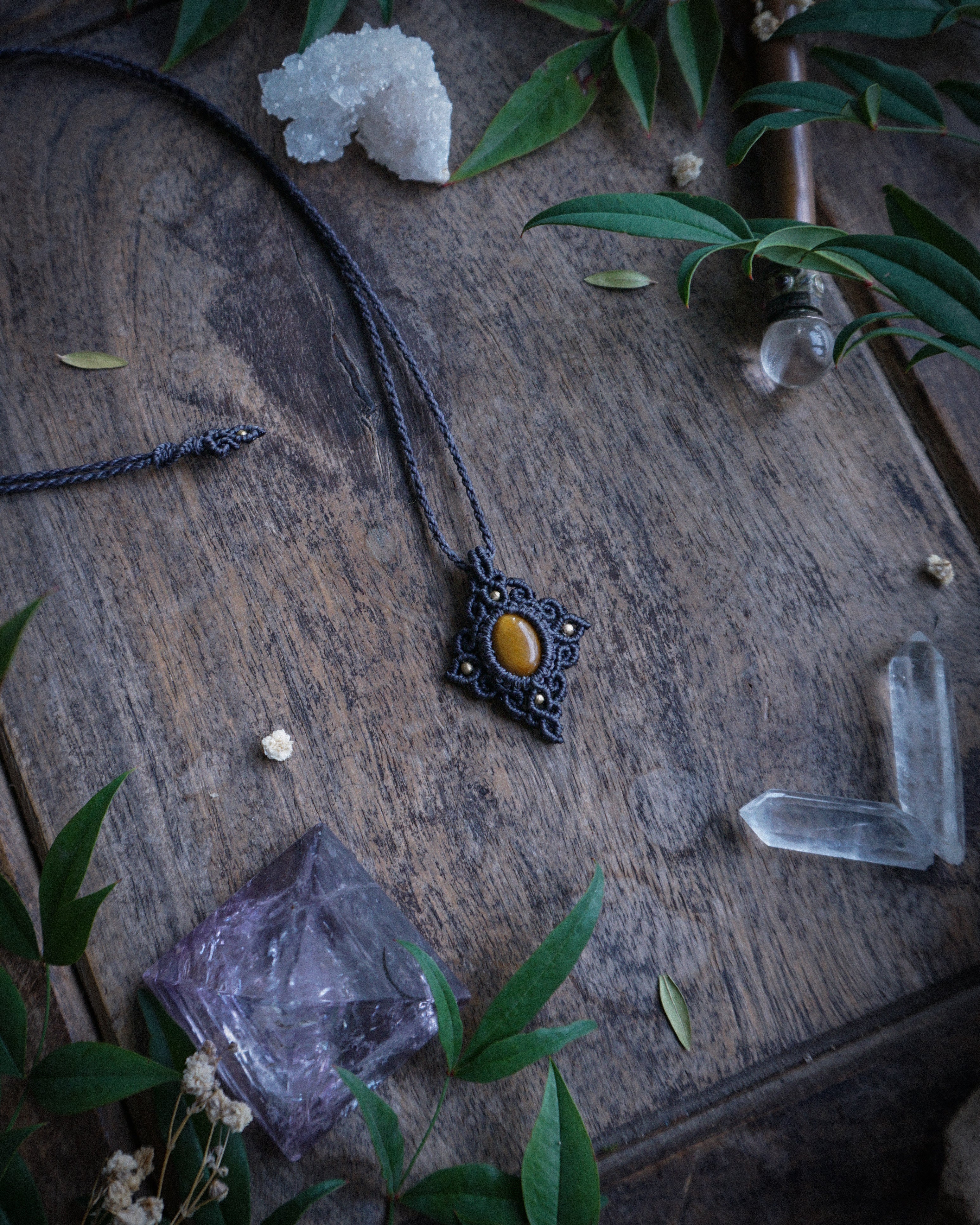 Artemisia Necklace with Tiger's Eye