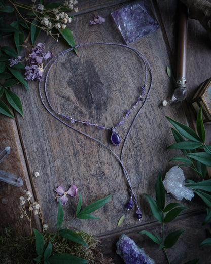 Collana Giglio con Ametista