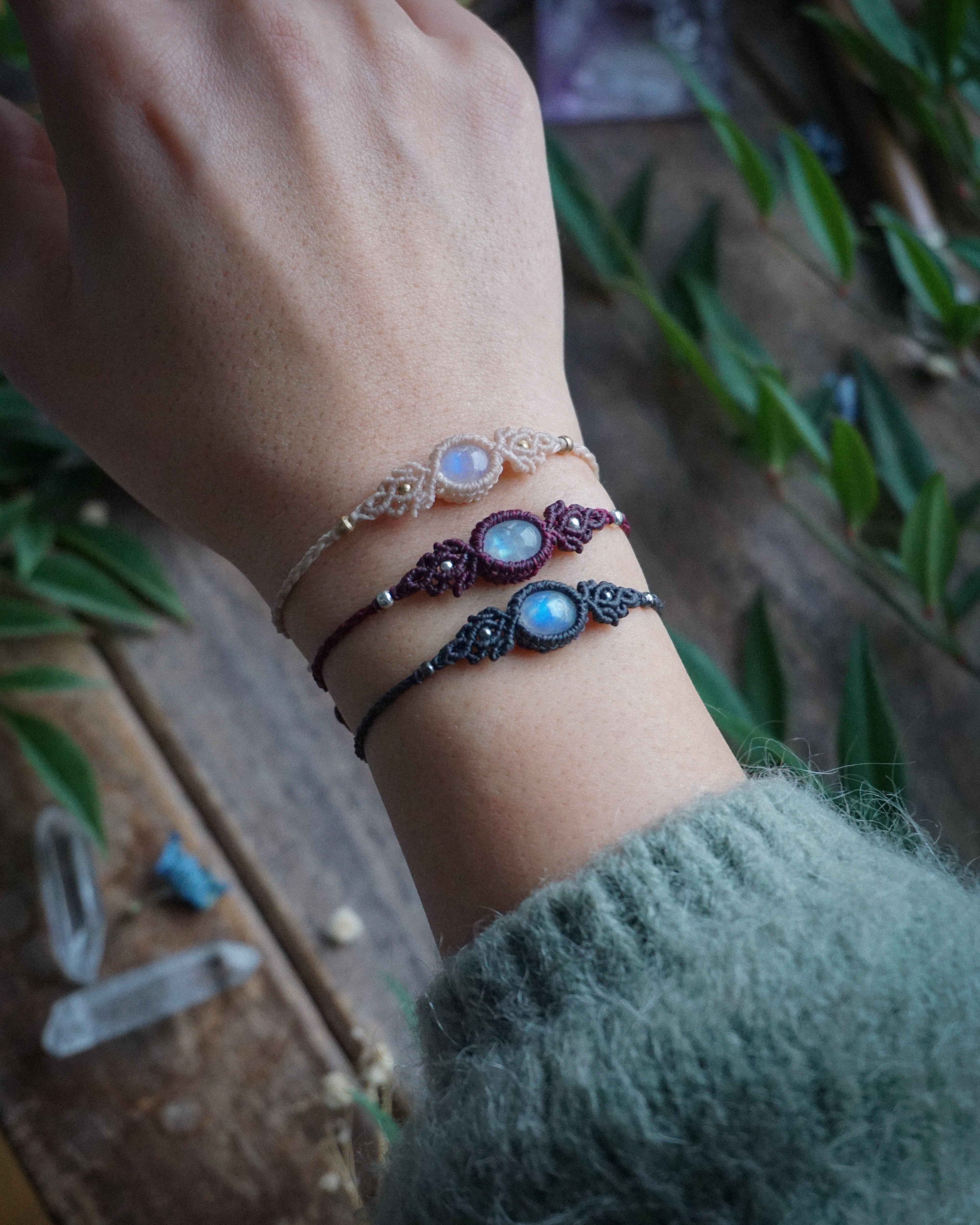 Bracciali Lunaria con Labradorite Bianca