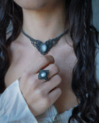 Anello con Adularia Bianca «su misura»