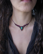 Mint Necklace with Malachite