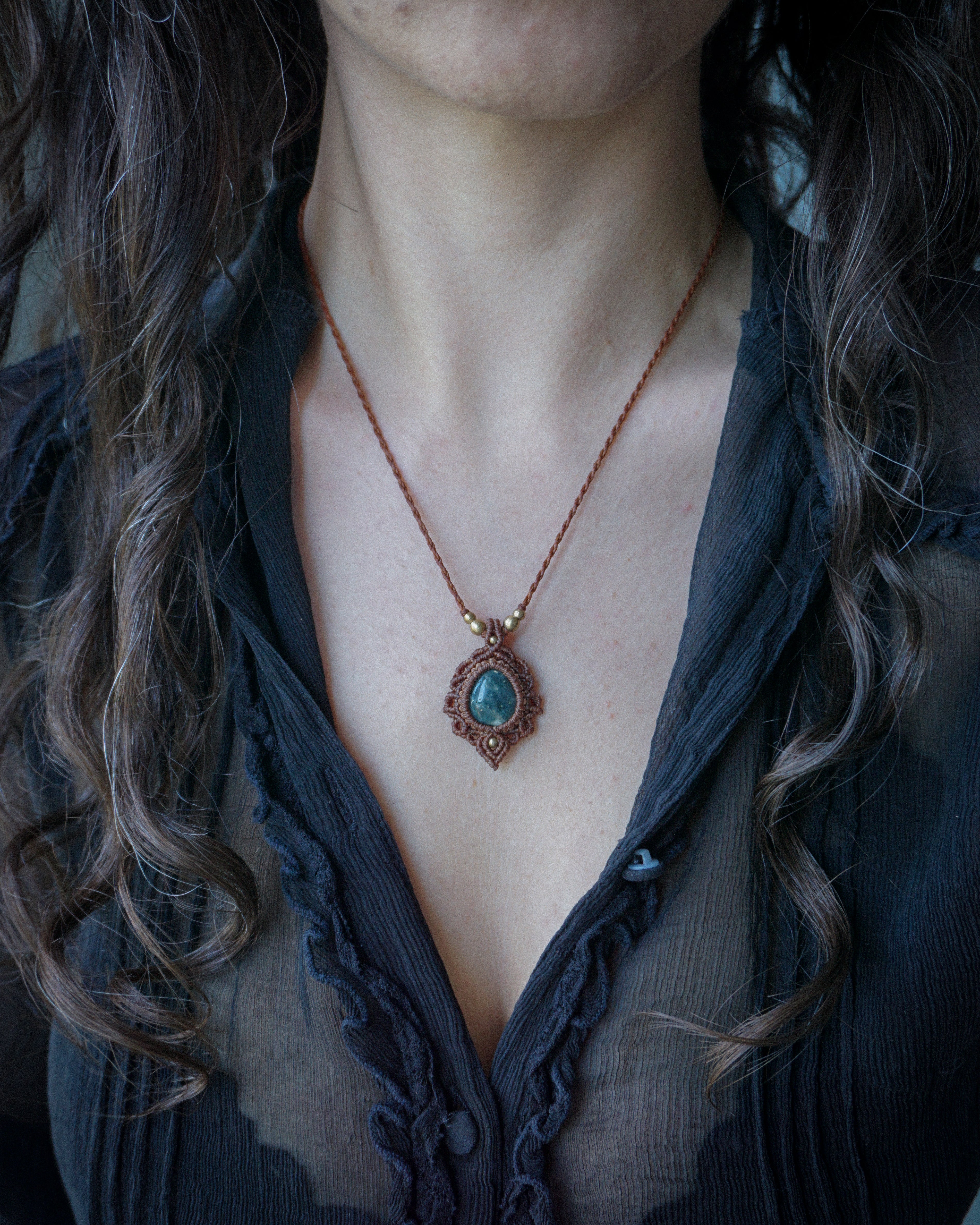 Magnolia Necklace with Ocean Jasper