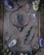 Mint Necklace with Malachite