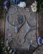 Bracciale Fresia con Quarzo Rosa e Labradorite Bianca