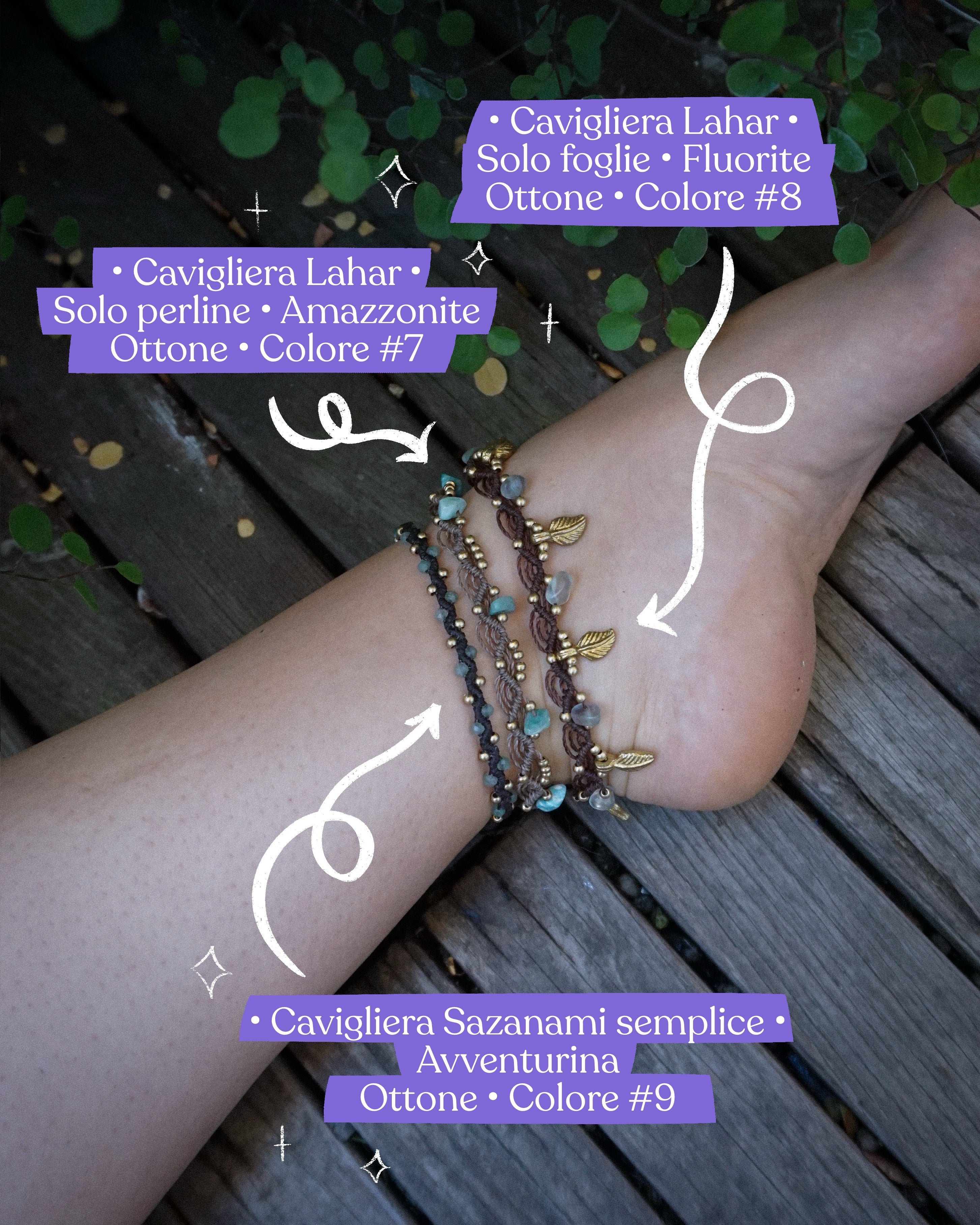Cavigliere Sazanami semplici «personalizzabili»