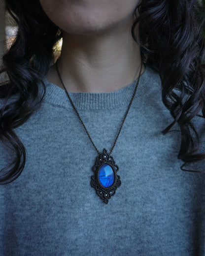 Collana Centaurea con Labradorite