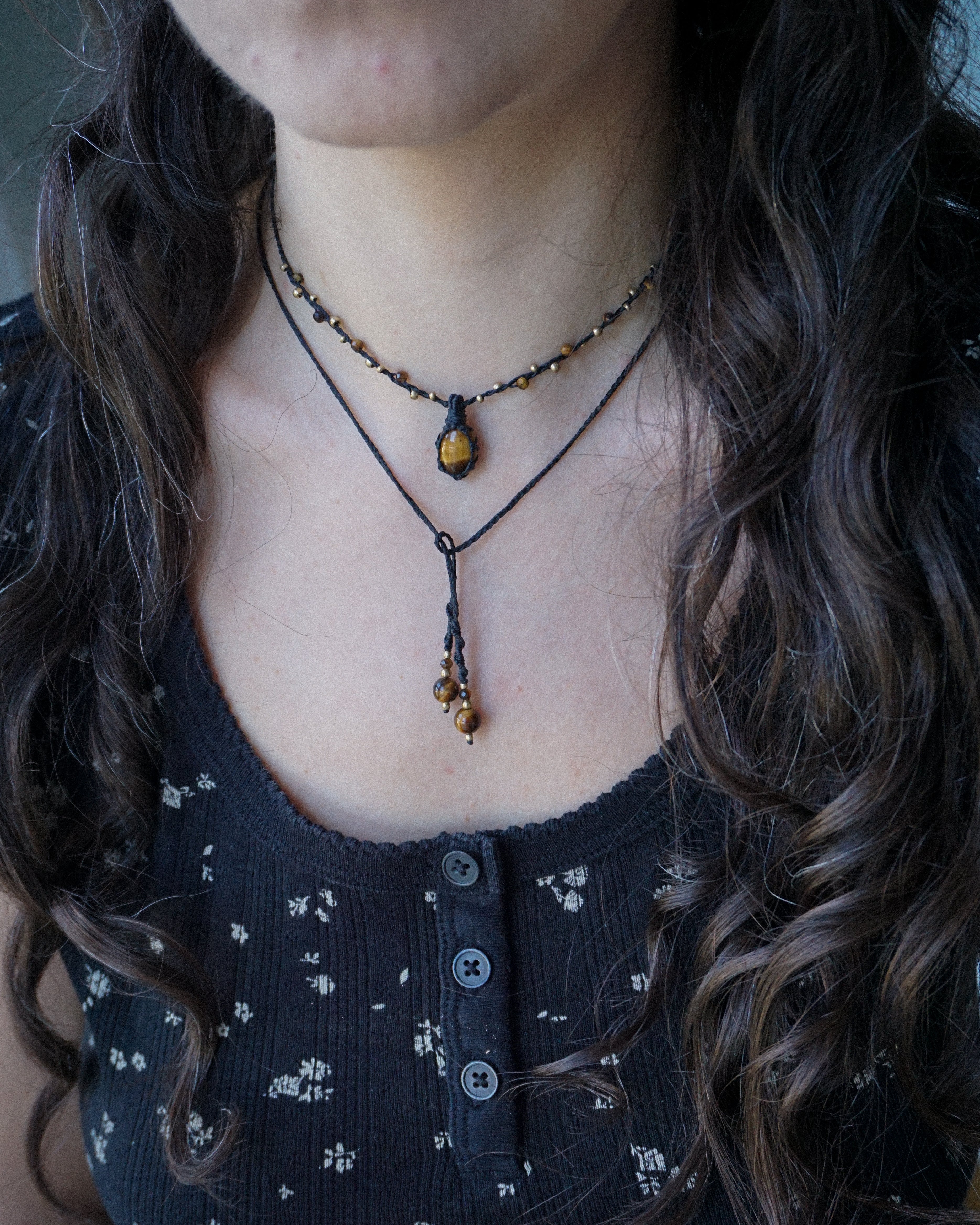 Collana Giglio con Occhio di Tigre