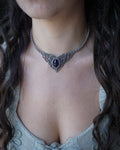 Collana Peonia con Ametista