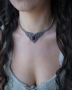 Collana Peonia con Ametista
