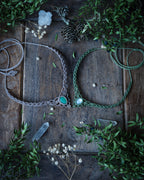 Aster Necklace with Adularia