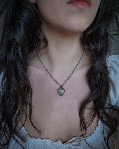 Collana Giglio con Prehnite