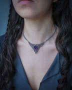 Deuzia Necklace with Amethyst