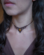 Bellflower Necklace with Tiger's Eye