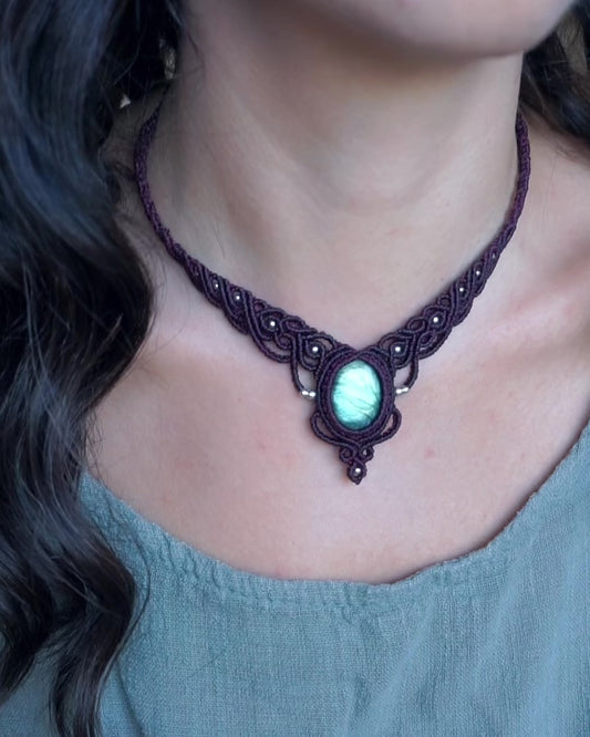 Collana Alseide con Labradorite